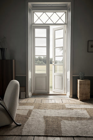 Ferm Living Piece vloerkleed Off-white/Toffee