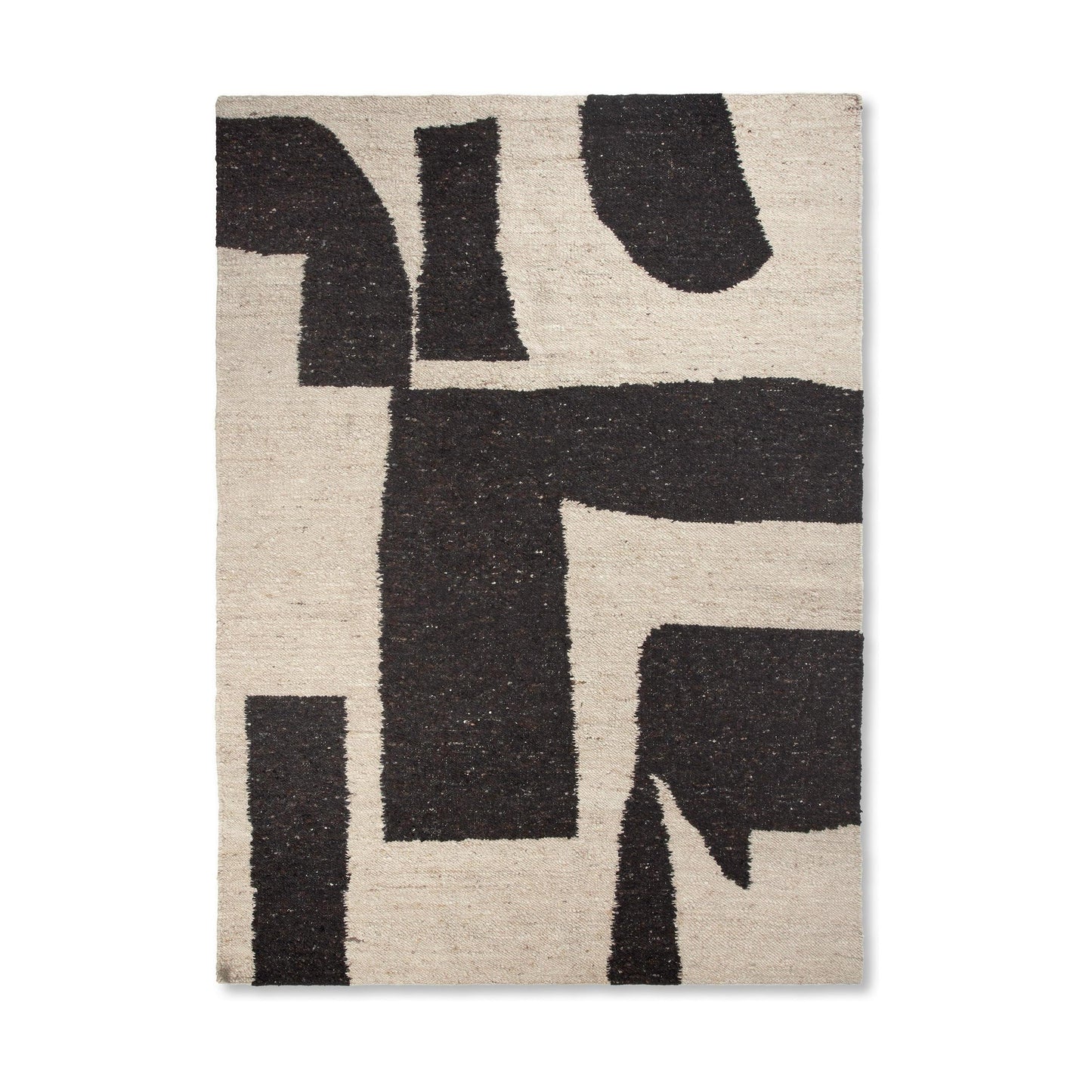 Ferm Living Piece vloerkleed 200x300 cm Off-white/Coffee