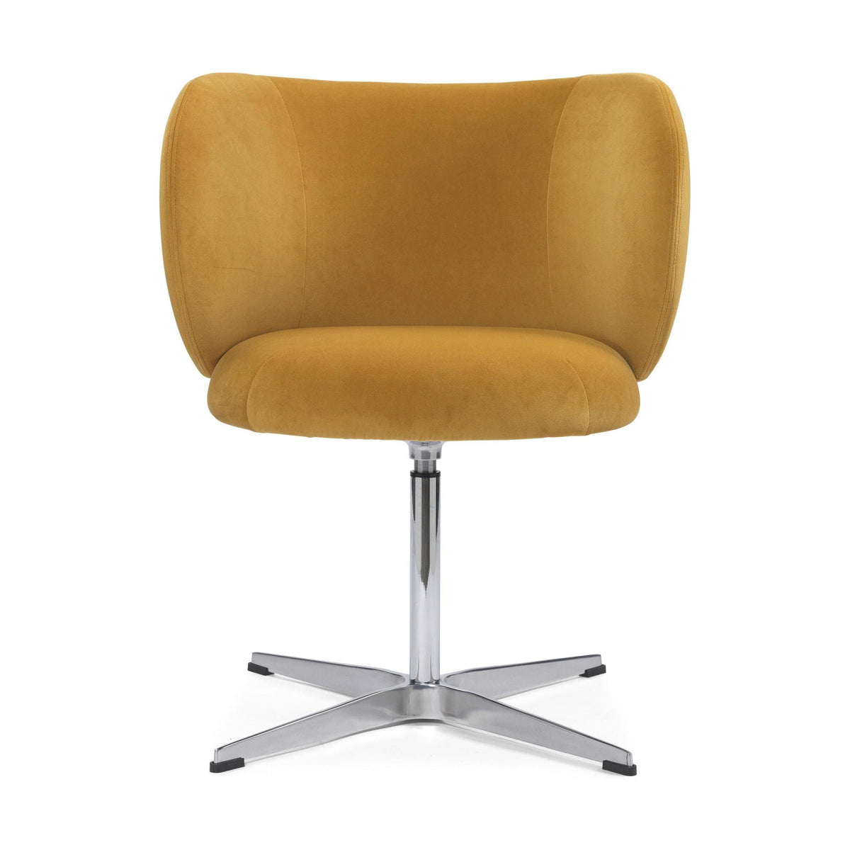 Ferm Living Rico armstoel Rich Velvet Honey swivel chroom