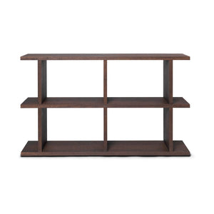 Ferm Living Kona boekenkast 122,5x72 cm eiken Dark Stained