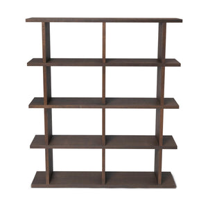 Ferm Living Kona boekenkast 122,5x141 cm eiken Dark Stained