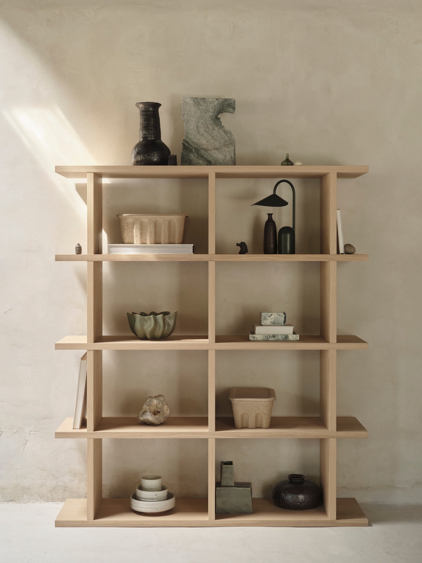 Ferm Living Kona boekenkast 122,5x141 cm Naturel