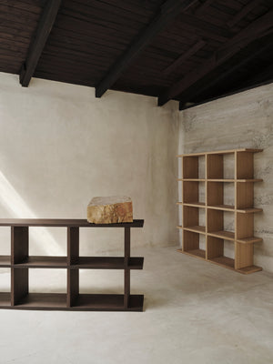 Ferm Living Kona boekenkast 170x72 cm eiken Dark Stained
