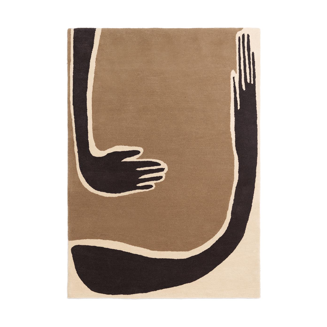 Ferm Living Pose vloerkleed Bruin