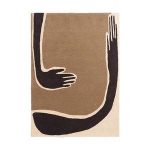 Ferm Living Pose vloerkleed Bruin