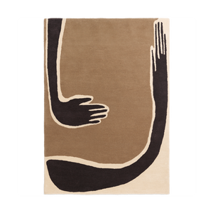 Ferm Living Pose vloerkleed Bruin