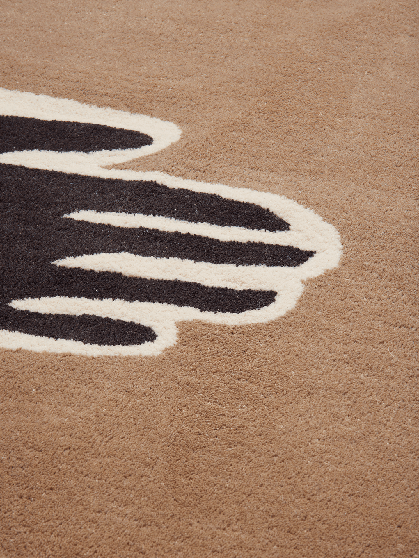 Ferm Living Pose vloerkleed Bruin