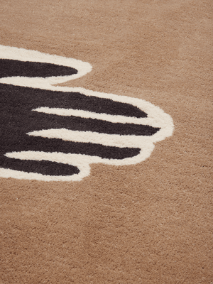 Ferm Living Pose vloerkleed Bruin