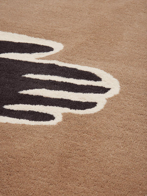 Ferm Living Pose vloerkleed 200x300 cm Dark Coffee/Off-white