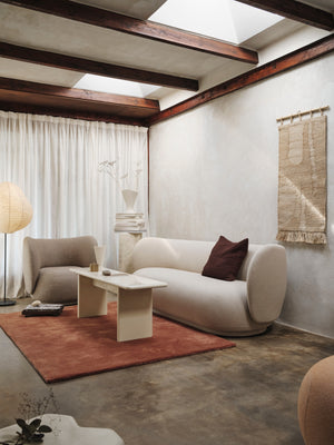 Ferm Living Stille vloerkleed 140x200 cm Roodbruin