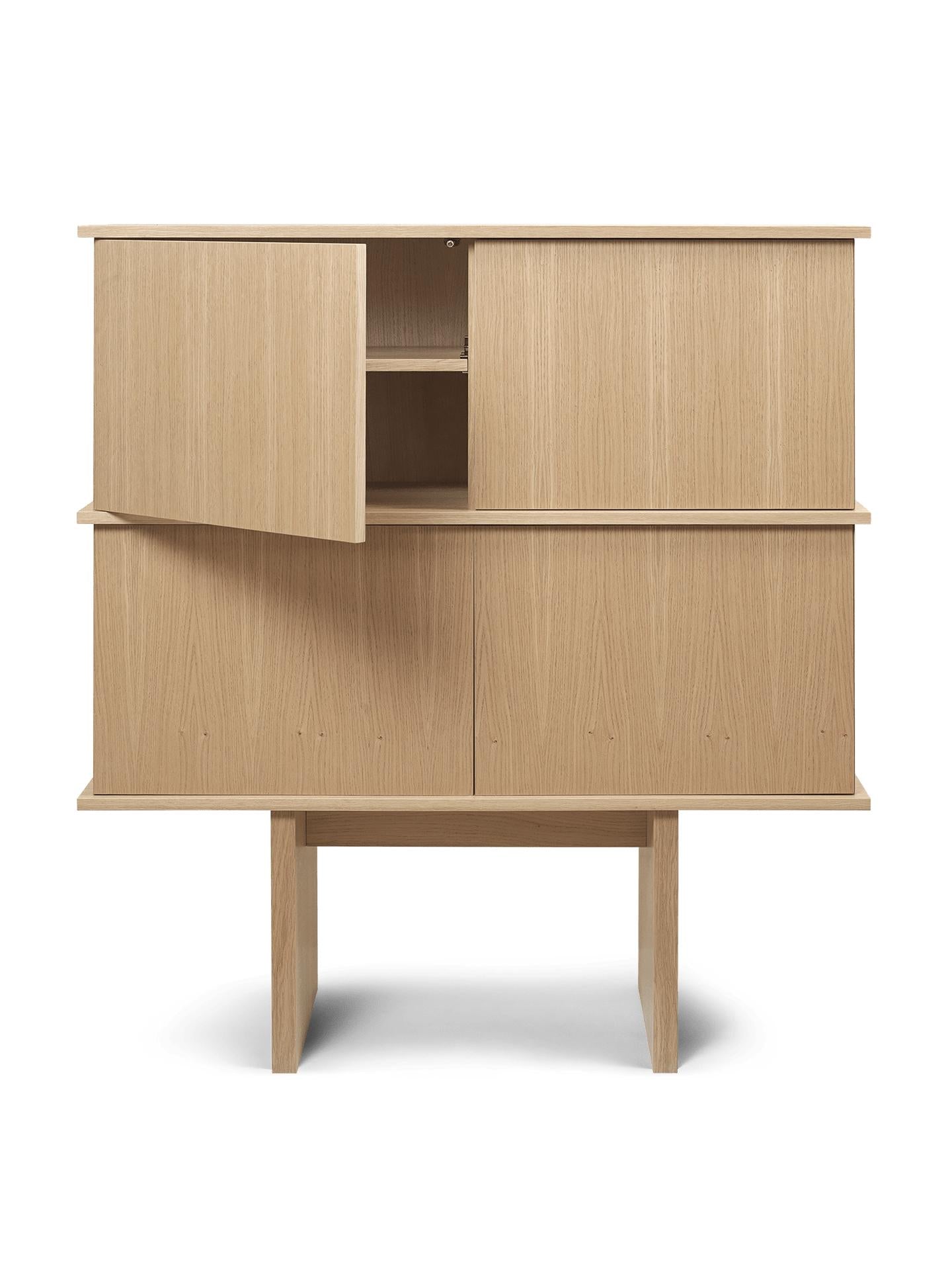 Ferm Living Stilt Double opbergkast eiken naturel