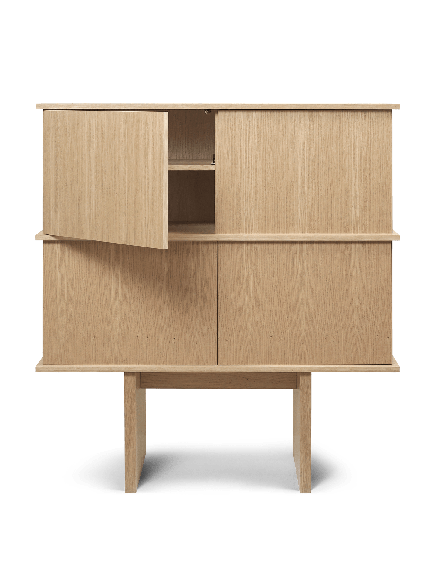 Ferm Living Stilt Double opbergkast eiken Naturel
