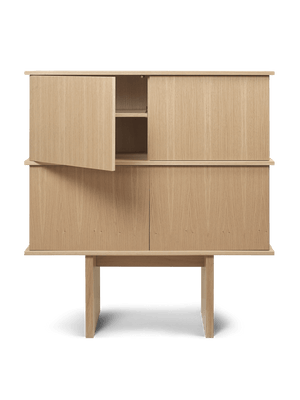 Ferm Living Stilt Double opbergkast eiken Naturel