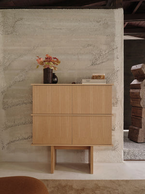 Ferm Living Stilt Double opbergkast eiken Naturel