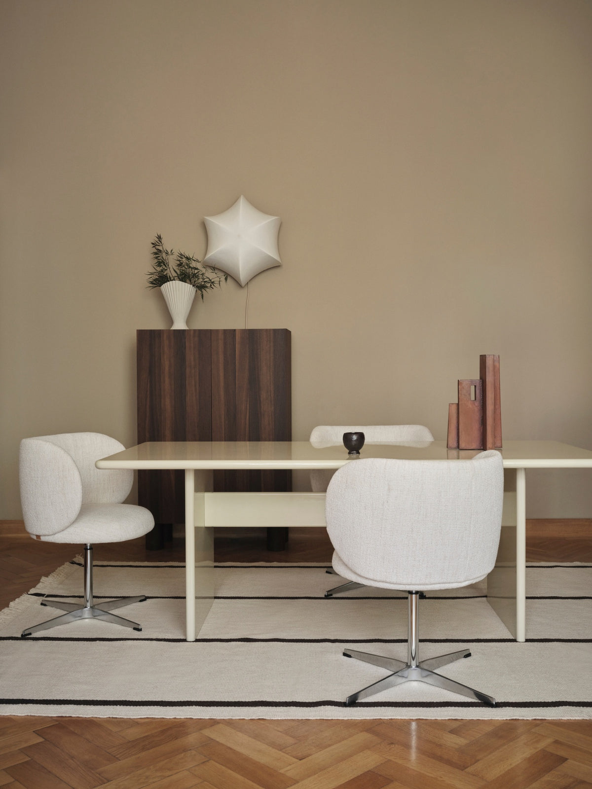 Ferm Living Rico armstoel Tonus Mint swivel chroom
