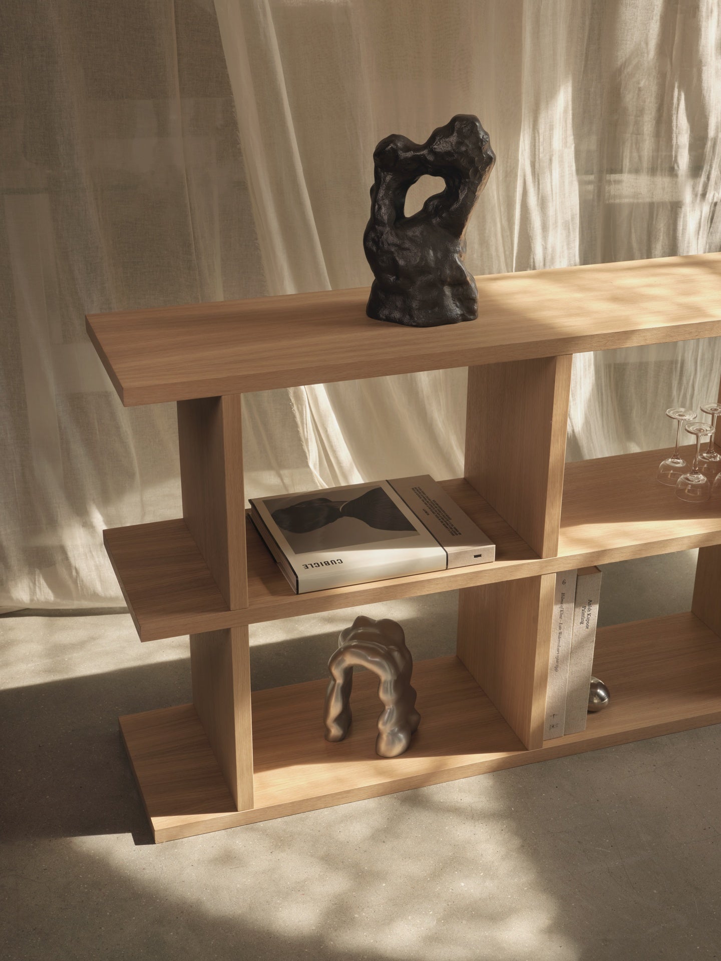 Ferm Living Kona boekenkast 170x72 cm Naturel