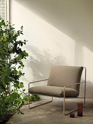 Ferm Living Desert 1-zits tuinbank Cashmere/Dark Sand