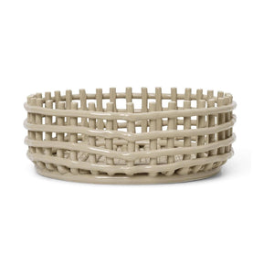 Ferm Living Ceramic Centrepiece opbergmand Cashmere