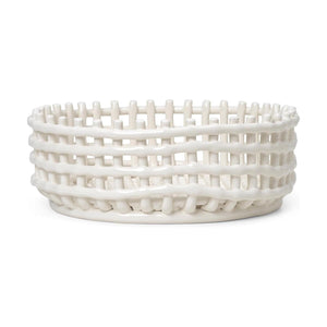 Ferm Living Ceramic Centrepiece opbergmand Off White