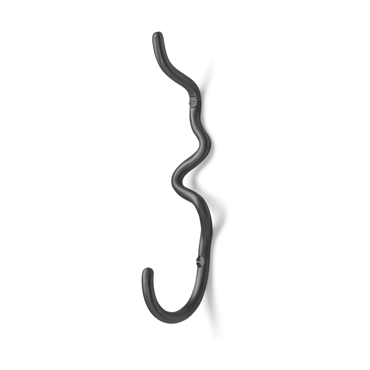 Ferm Living Curvature haak enkel Black Brass