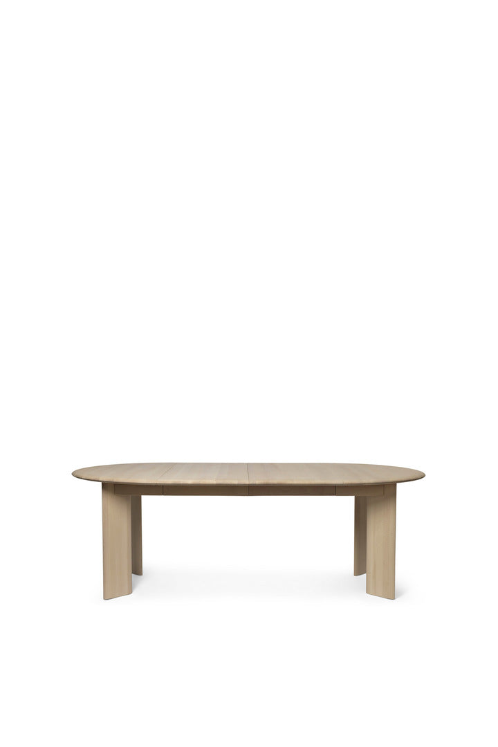 Ferm Living Bevel uitschuifbare eettafel White Oiled Beech
