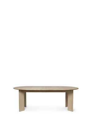 Ferm Living Bevel uitschuifbare eettafel White Oiled Beech