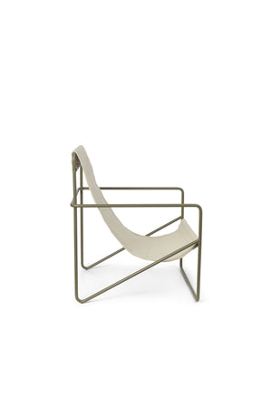 Ferm Living Desert loungestoel Cloud/Olive