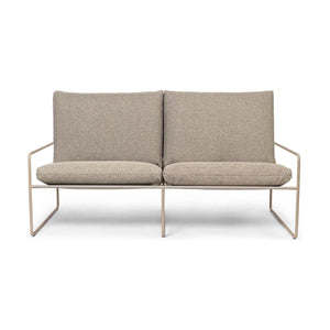 Ferm Living Desert 2-zits tuinbank Cashmere/Dark Sand