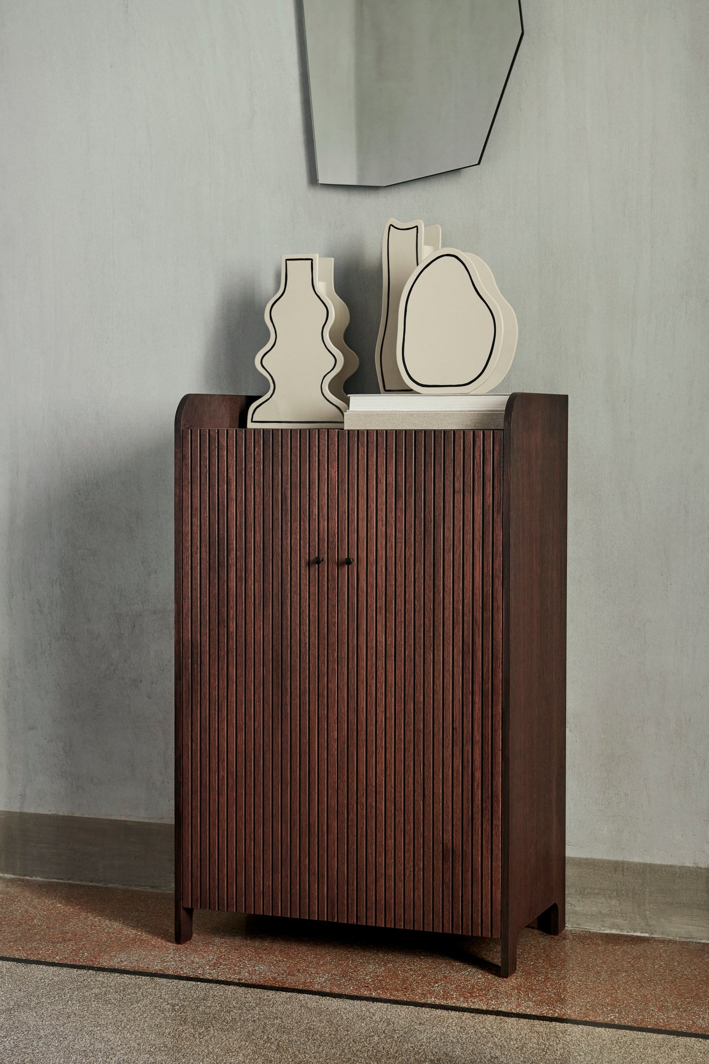 Ferm Living Sill opbergkast 73x110 cm eiken Dark Stained