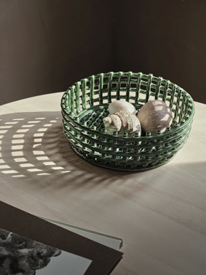 Ferm Living Ceramic Centrepiece opbergmand Emerald Green