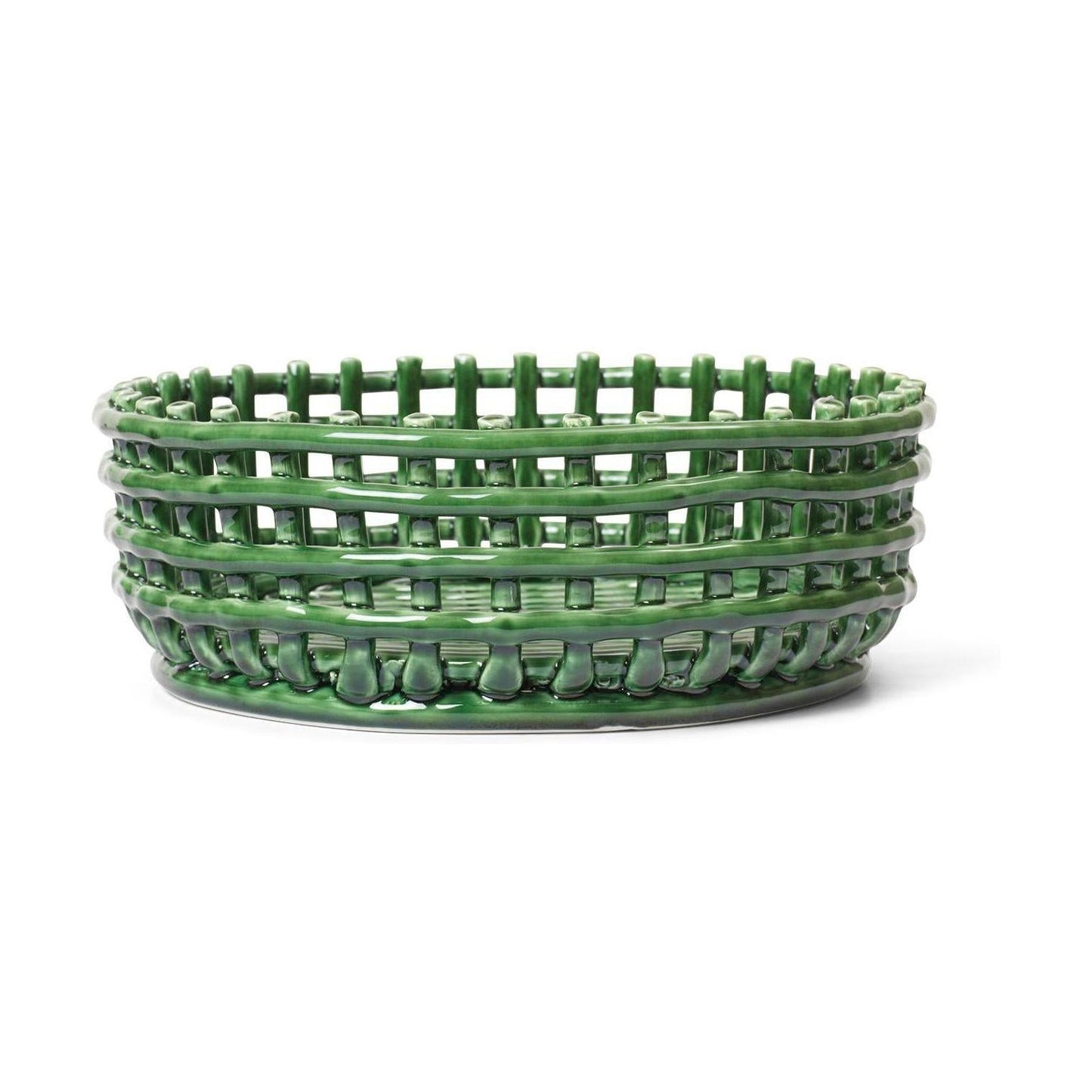 Ferm Living Ceramic Centrepiece opbergmand Emerald Green