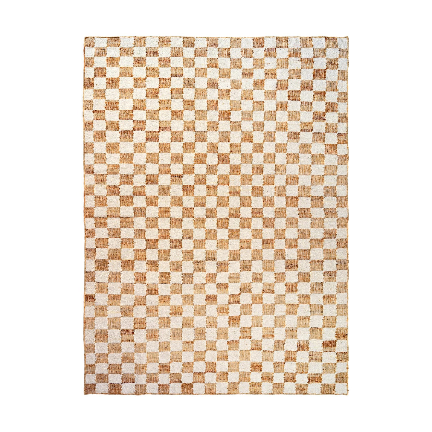 Ferm Living Check Wool Jute vloerkleed 200x300 cm Off-white/Natural