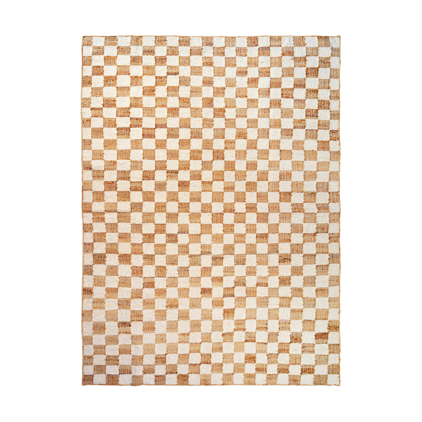 Ferm Living Check Wool Jute vloerkleed 200x300 cm Off-white/Natural
