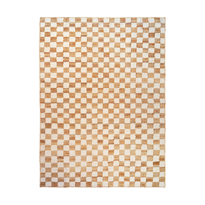 Ferm Living Check Wool Jute vloerkleed 200x300 cm Off-white/Natural