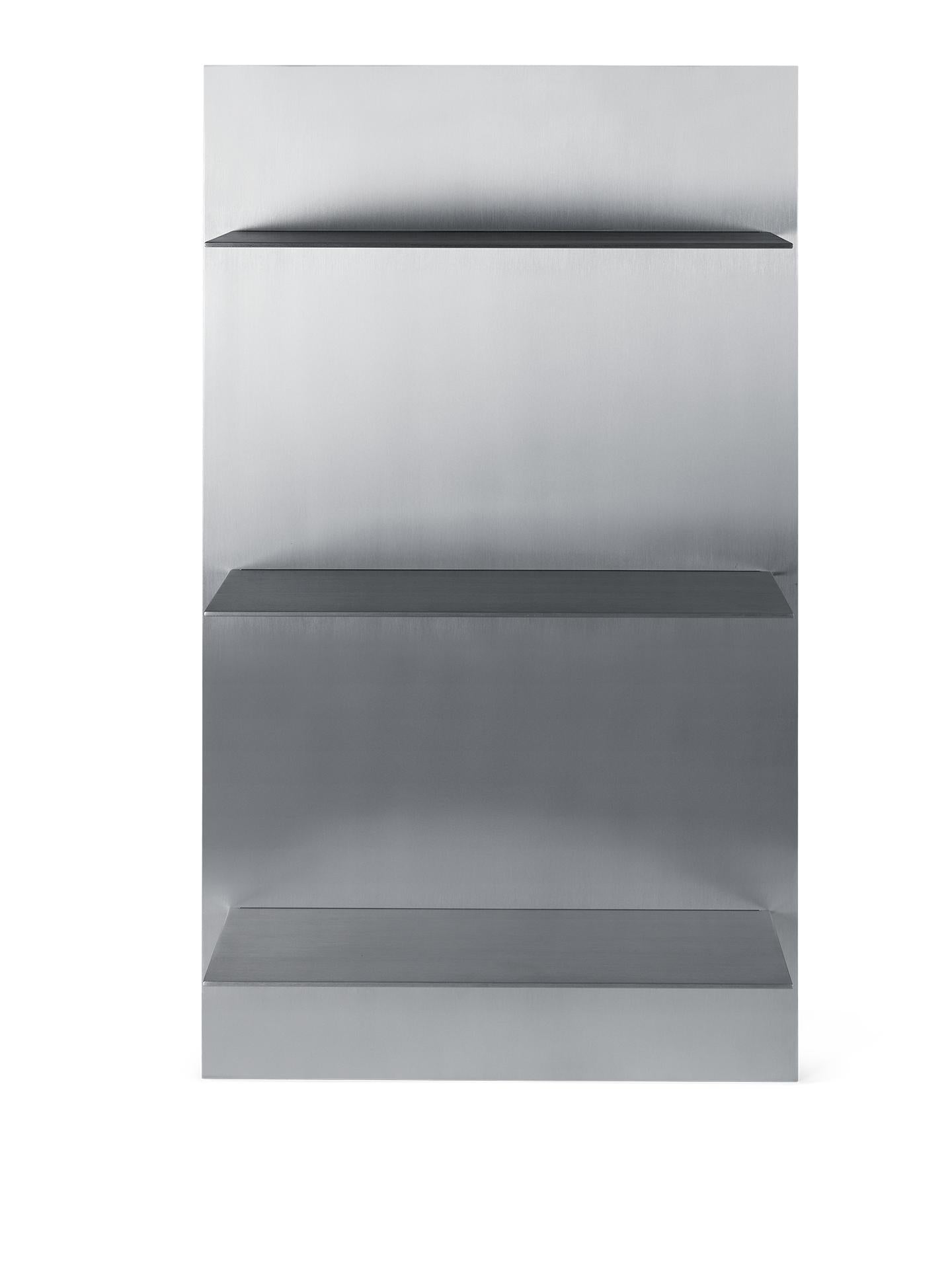Ferm Living Lager Triple wandplank Aluminium