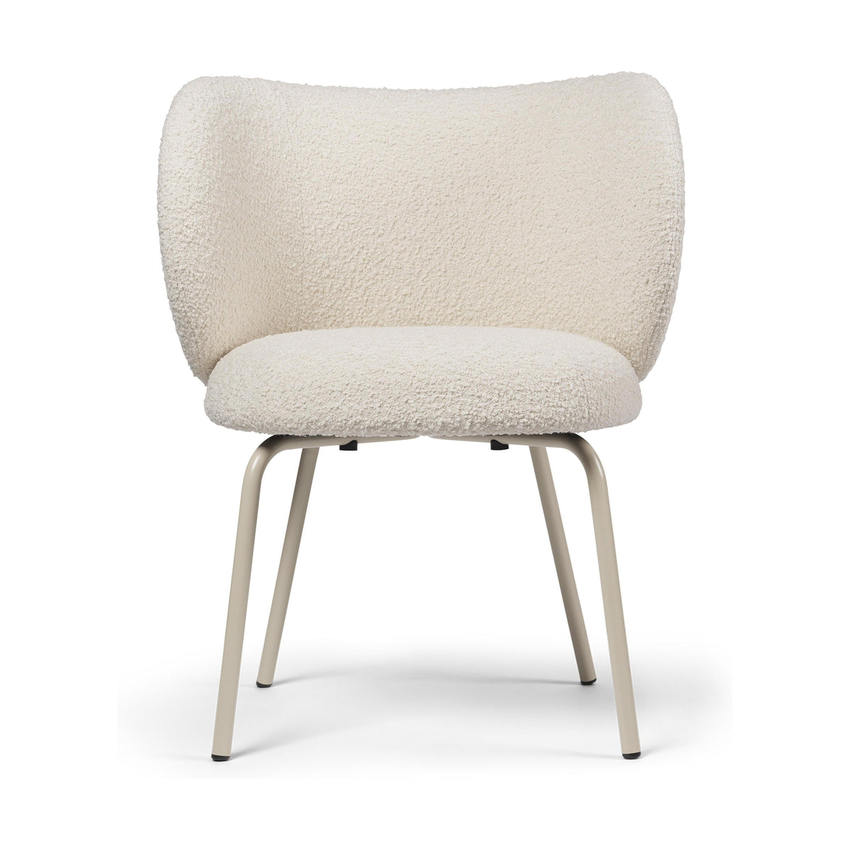 Ferm Living Rico armstoel Nordic Bouclé Off-White vierpoot cashmere