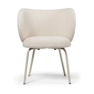 Ferm Living Rico armstoel Nordic Bouclé Off-White vierpoot cashmere