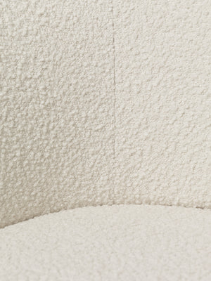 Ferm Living Rico armstoel Nordic Bouclé Off-White vierpoot cashmere