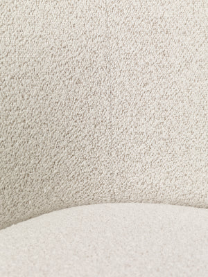 Ferm Living Rico armstoel Soft Bouclé Off-White/Sand vierpoot cashmere