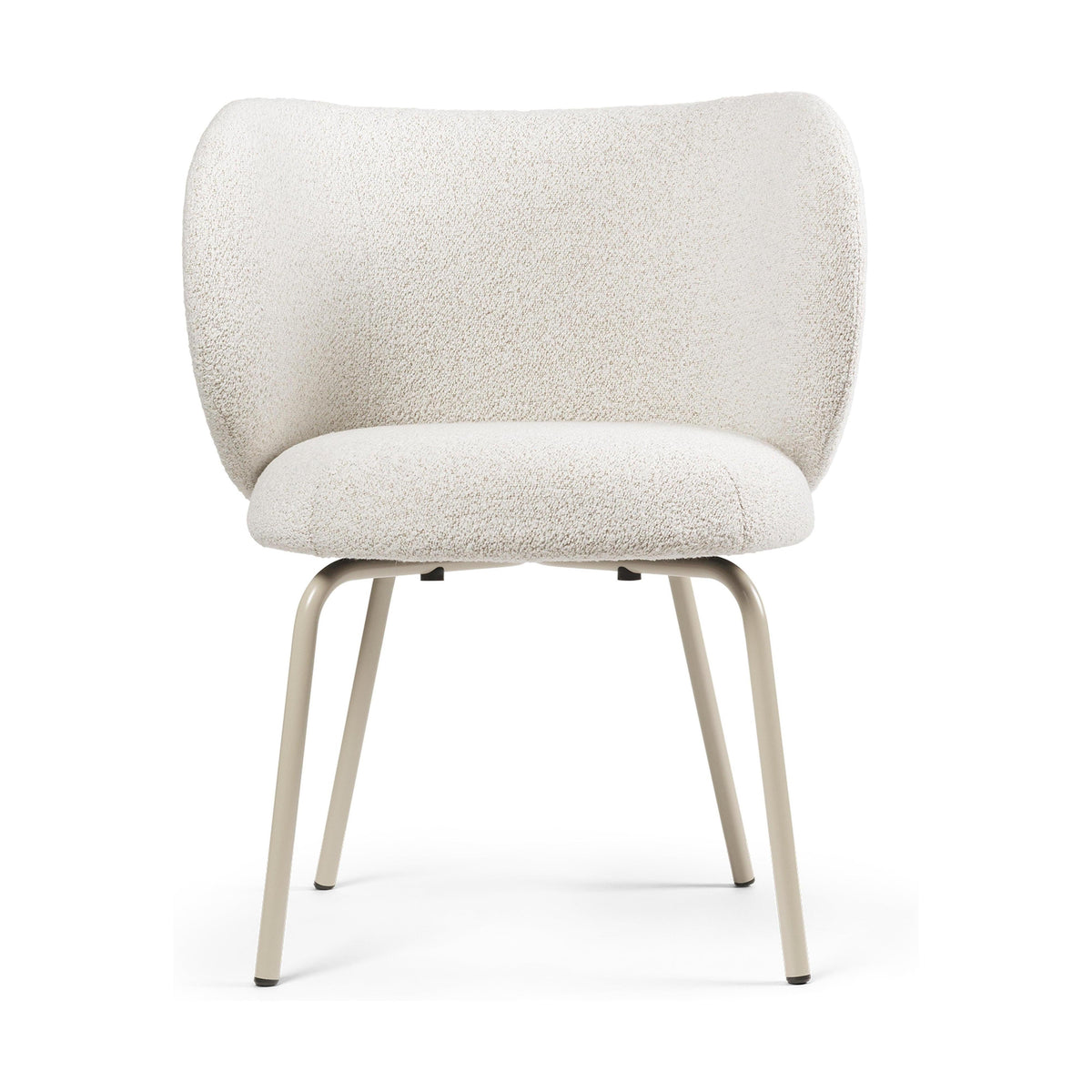 Ferm Living Rico armstoel Soft Bouclé Off-White/Sand vierpoot cashmere