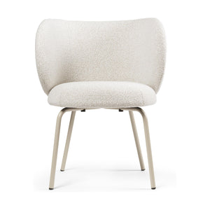 Ferm Living Rico armstoel Soft Bouclé Off-White/Sand vierpoot cashmere