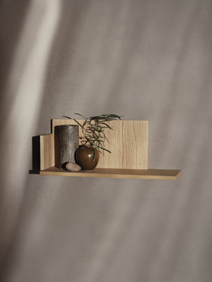 Ferm Living Stagger Low wandplank geolied eiken