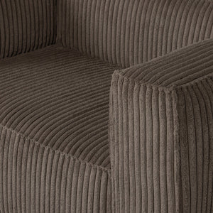 WOOOD Bean fauteuil Ribstof Mud