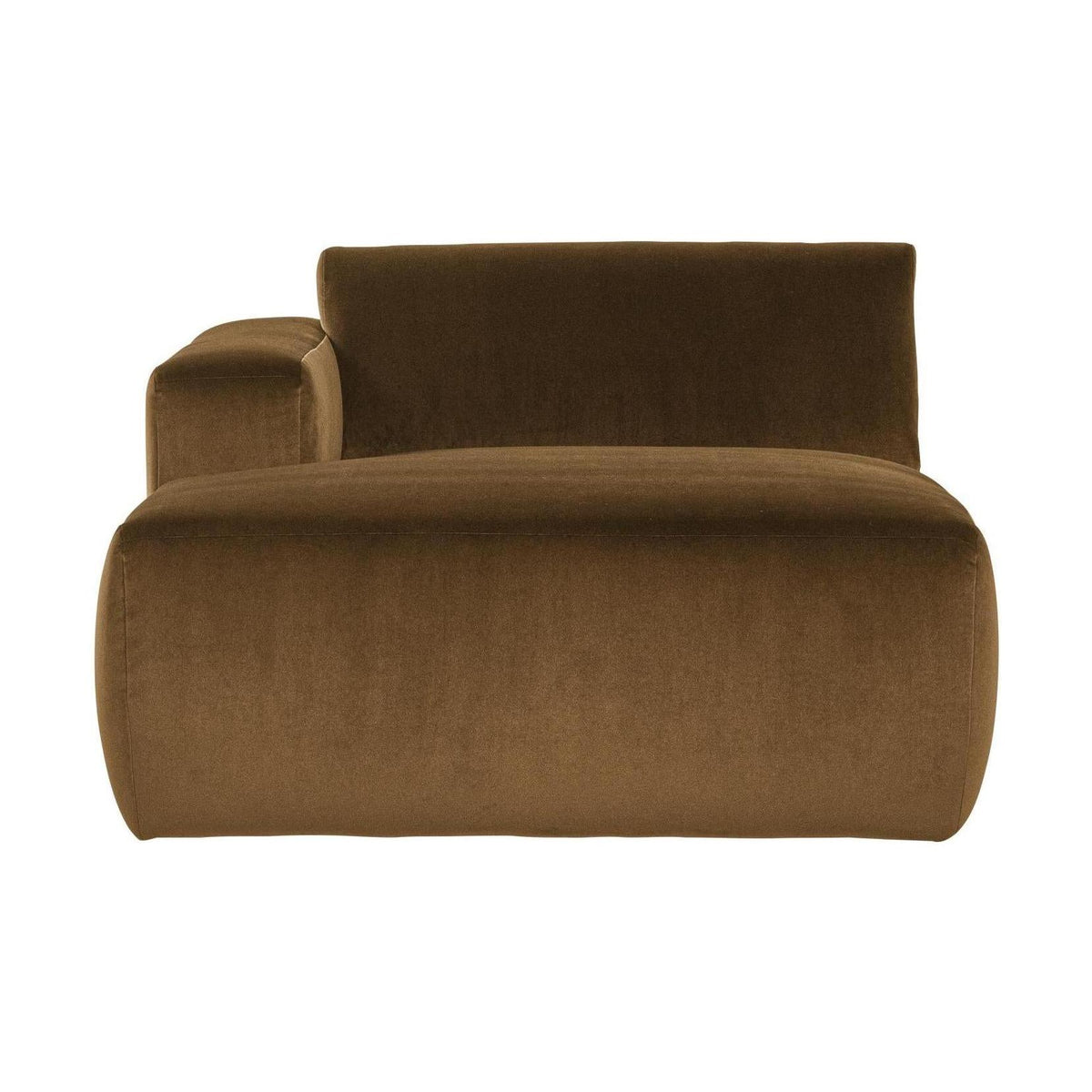 WOOOD Mojo Base chaise longue bank arm links velvet Honinggeel