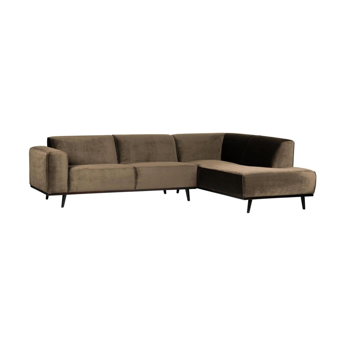 WOOOD Statement hoekbank rechts Velvet Taupe