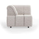 HKliving Wave bank left high arm Sneak Light Grey