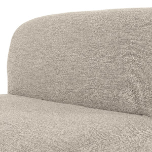 WOOOD Mojo Base eetkamerbank 84 cm met rugleuning bouclé Beige