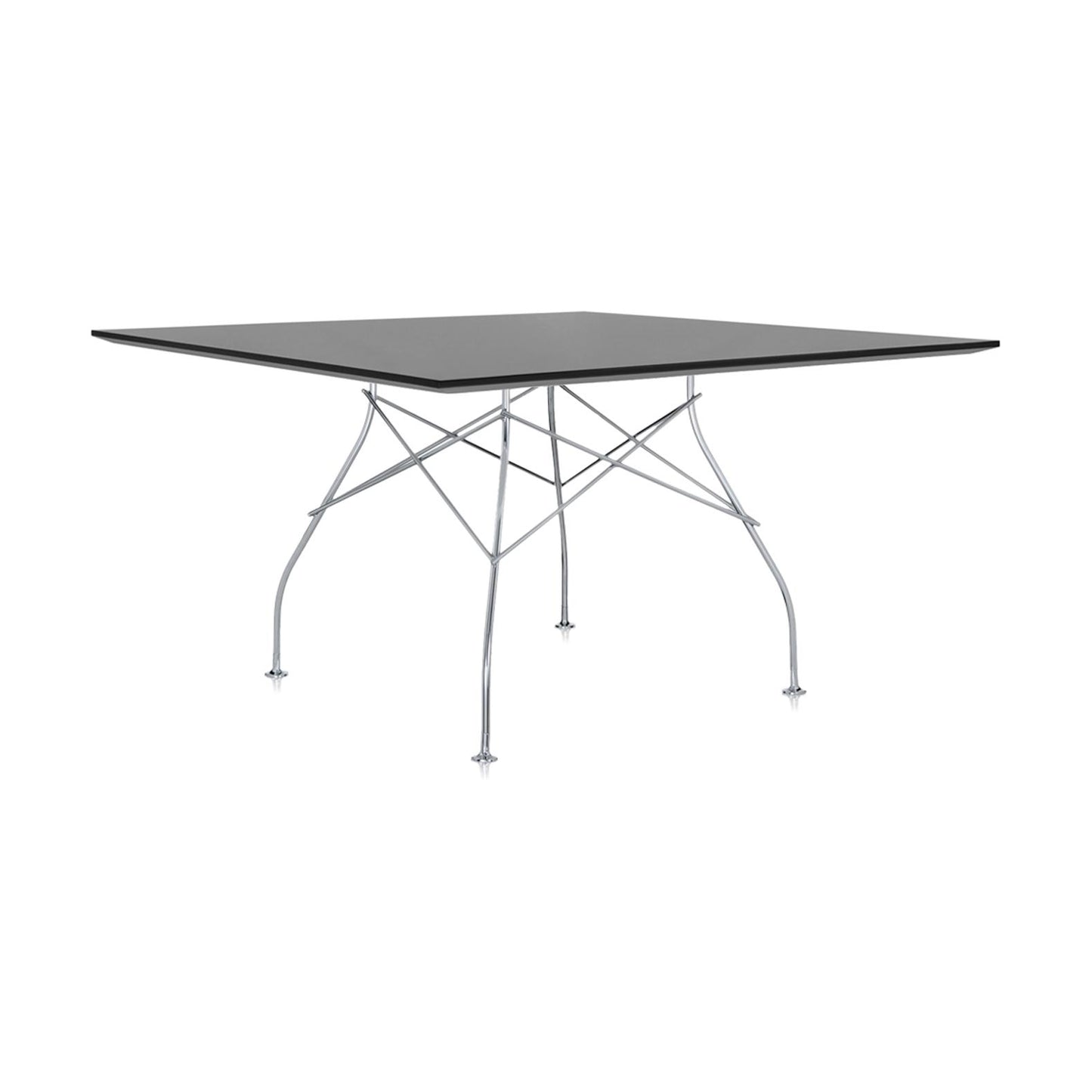 Kartell Glossy eettafel 130x130 cm Zwart