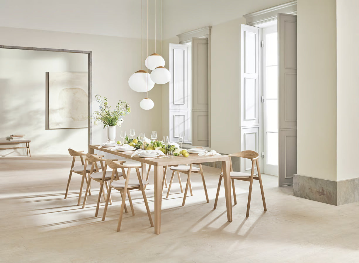 Bolia Graceful eettafel 240x105 cm wit geolied eiken