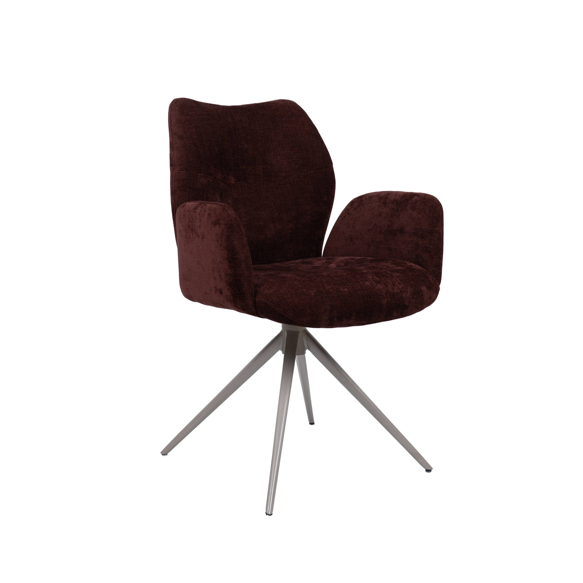 HelloChair HC38 Fenn armstoel Tango Burgundy spinpoot beige